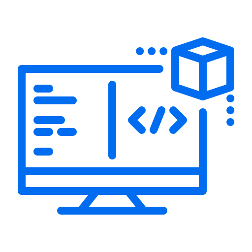 Icona aumentata, realtà, computer, developer, codifica, programmazione