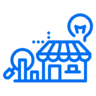 增强, 现实, 储存, graph, 分析, 想法 图标