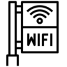 Бесплатная, беспроводной, интерфейс, сигнал, сигнализация, знак значок