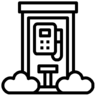 PHONE, BOX, telephone, box, phone, booth, phone, call, communications, technology Icon