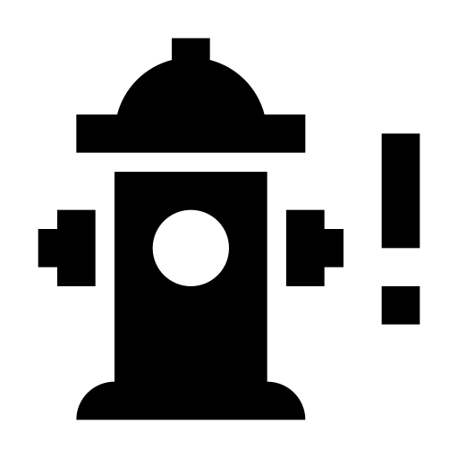 防火, 防栓, 警报 图标