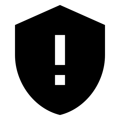 屏蔽, 警报 图标