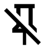 Pin, off, outline Icon