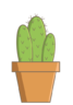 Icona Cactus, fiore, pianta, natura, fiori vaso, fioriera, giardino