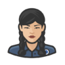 Ems, 亚洲, 女性, 人, 头像 图标