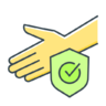 Virus, hand, schoon, gezond, bescherming, veilig Pictogram