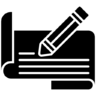 合同, 纸, 铅笔, 绘画, 文件 图标