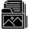文件夹, 图像, 文件, 文档, 照片 图标