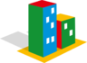 公寓, 建设, 建筑物, 城市 图标