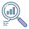 Graph, analytics, analysis, chart, statistics Icon