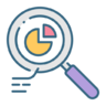 ícone Torta, gráfico, o google analytics, gráficos, estatísticas