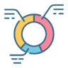 Pie, graph, data, chart, analysis Icon