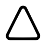 三角形, 容器, 空, 包装纸 图标