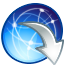 web, turun Ikon