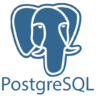 Postgresql, plain, wordmark, logo Icon