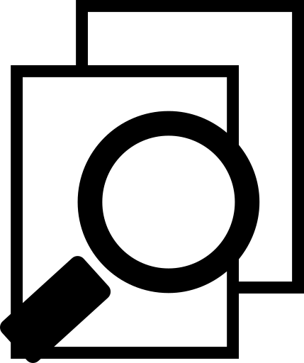 评估, 搜索, 数据, 文件 图标