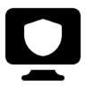 Screen, computer, scield, secure Icon