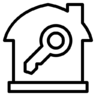 关键, 家, 的房子, 真的, 房地产 图标
