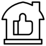 喜欢, 家, 的房子, 真的, 房地产 图标