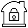 挂锁, 家, 的房子, 真的, 房地产 图标