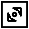 矢, サイン, 最, down, 裏, 左 アイコン