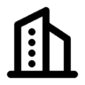 建设, 摩天大楼 图标
