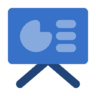 Icône Données, powerpoint, présentation, infographie