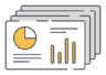 ícone Estatísticas, gráficos, análise, o google analytics, dados