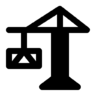 建设, 起重机 图标