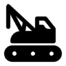 建设, 机, 起重机 图标