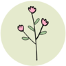 Icona Fiore, foglia, primavera, evidenziare, giardino, la natura