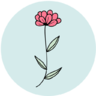 Icona Fiore, foglia, primavera, evidenziare, giardino, la natura
