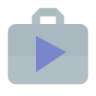 Play, shopping, bag Icon