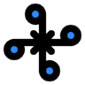 Vier, pijlen Pictogram