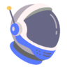Spacesuit, astronaut, helmet, suit, space, outer Icon