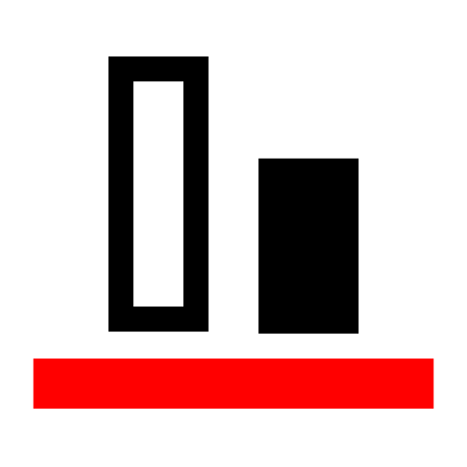 gui, objek, menyelaraskan, bawah Ikon