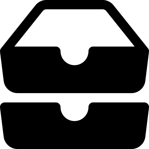 收件箱, 填充 图标