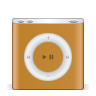 Icono Manzana, festival, ipod, nano, naranja