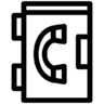 Contact, phone, communication, telephone, call, hotline Icon