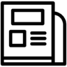 Newspaper, news, daily, business, media, article Icon