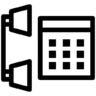 Telephone, call, support, communication, business, phone Icon