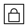 挂锁, 锁定 图标