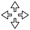Pijlen, uitbreiden Pictogram