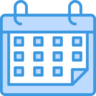 Agenda, tijd, vergadering, datum, gebeurtenis Pictogram