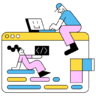 Codering, website Pictogram