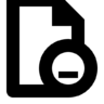 文档, 删除, 文件 图标