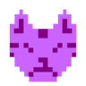 Icône En colère, bitty, kitty, émoticône, emoji, emo, chat, pixel, rétro
