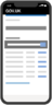 Mobiel, dashboard, ui, sjabloon, app Pictogram