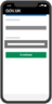 Mobiel, vraag, tekst, ui, sjabloon, app Pictogram