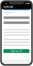 Mobiel, gebruiker, interface, ui, app, sjabloon Pictogram